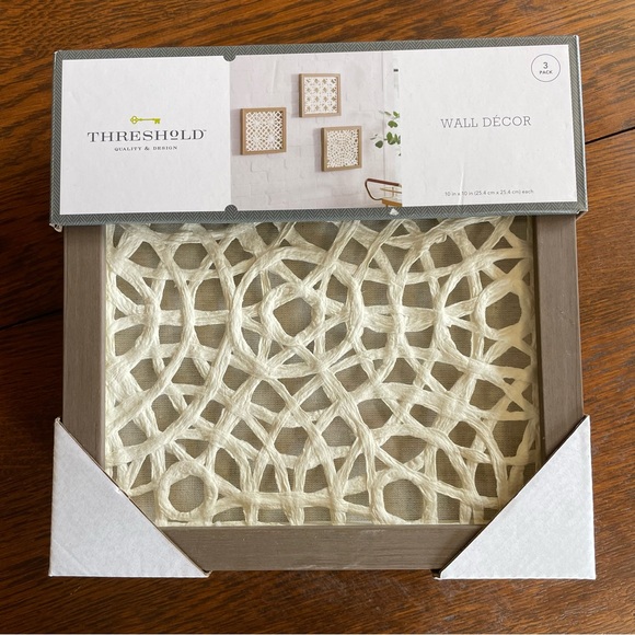 Threshold Accents Threshold Rice Paper Shadow Box Wall Decor Set